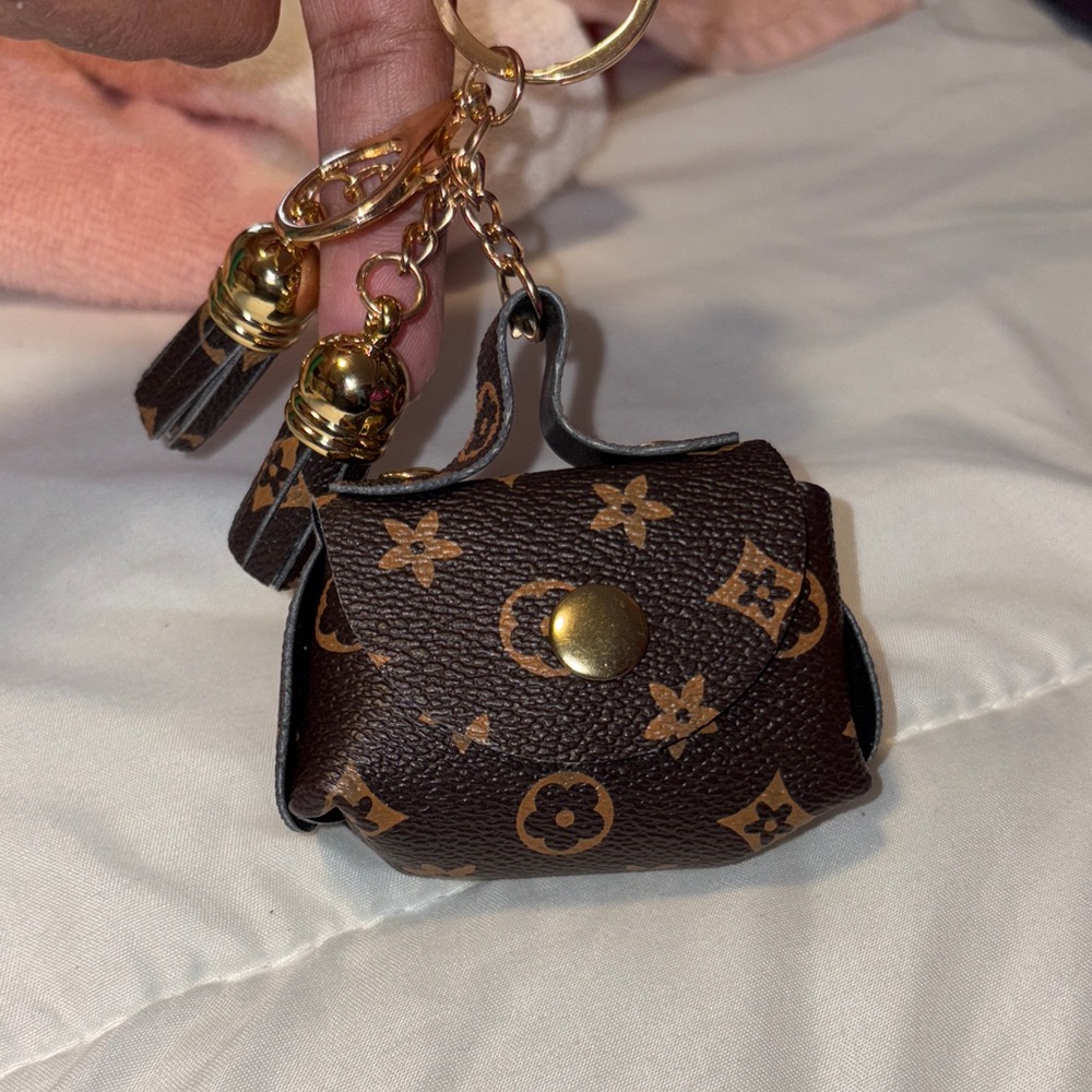 Luxury Brown and Gold Keychain